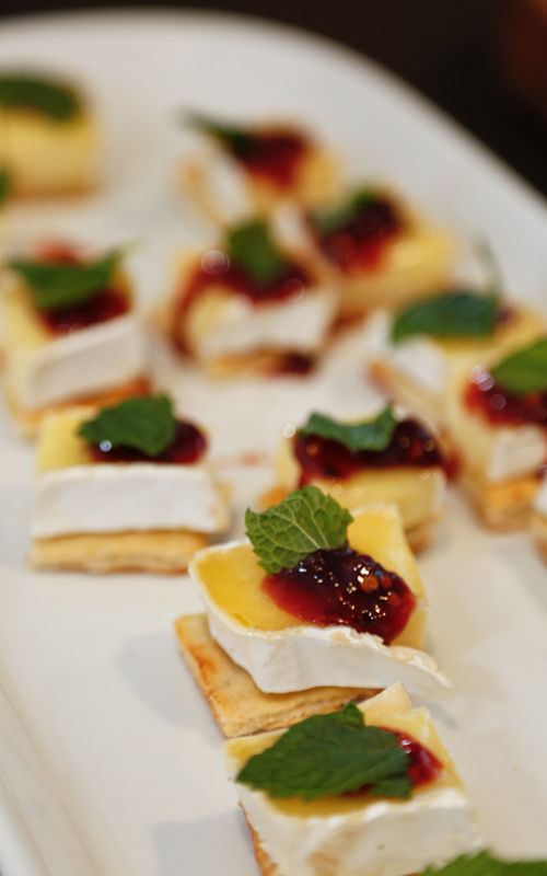Brie and raspberry jam flatbreads