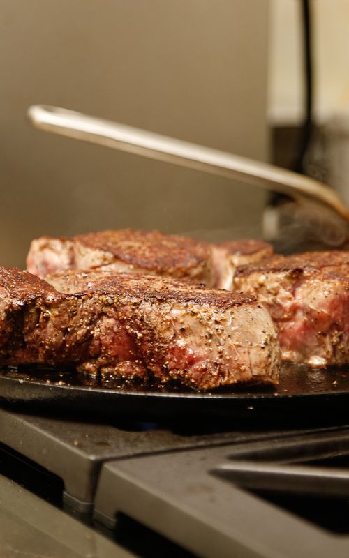 Seared filet mignon