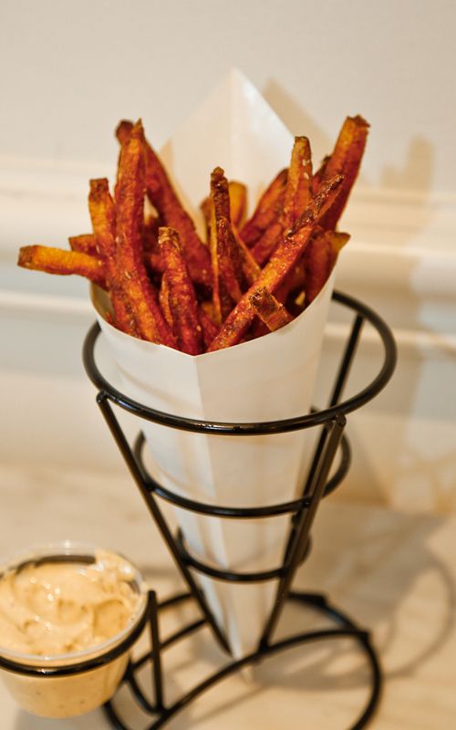Twice cooked duck fat fries
